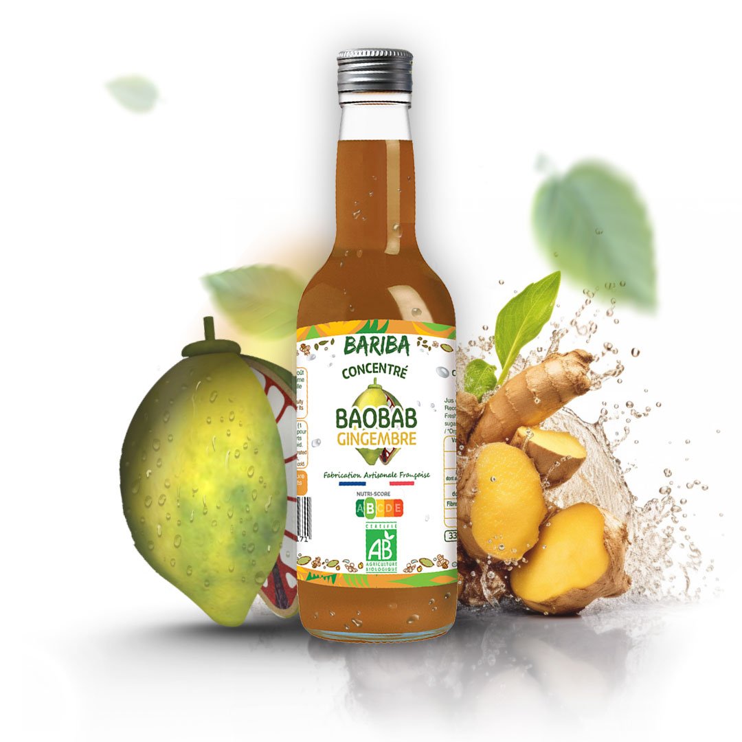 CONCENTRE BIO & NATUREL BAOBAB GINGEMBRE 33CL
