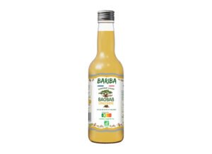 Jus de gingembre bio pressé à froid BARIBA, boisson bio au baobab et gingembre