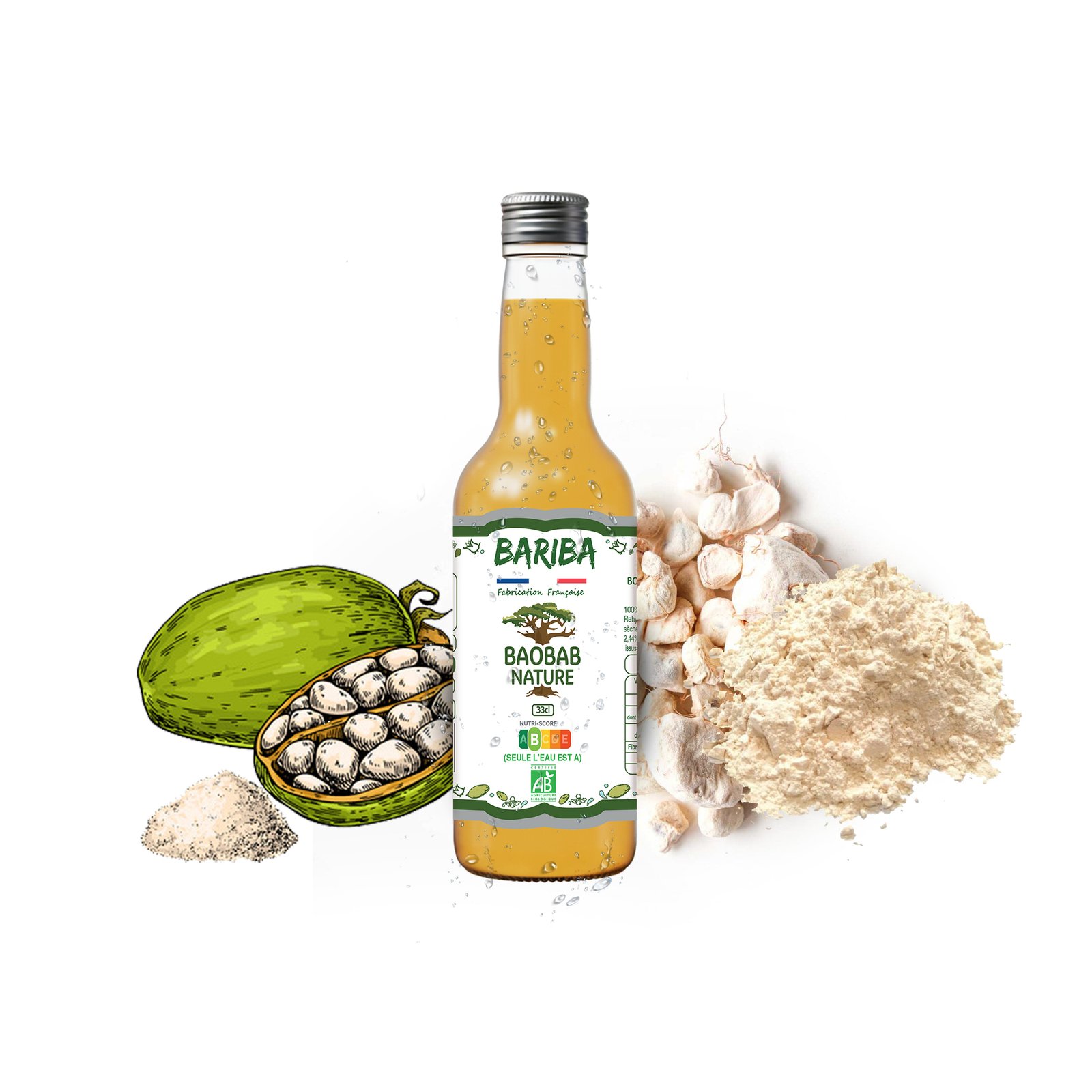 BOISSON BAOBAB NATURE BIO 33CL X12