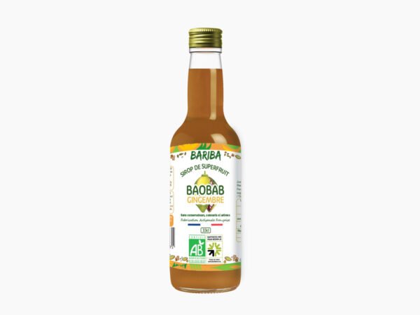 SIROP BIO & NATUREL BAOBAB GINGEMBRE 33CL X3 (REEMPLOI) – Image 2