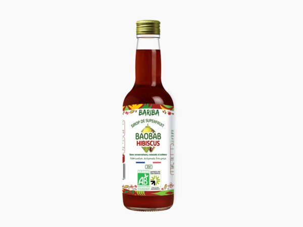SIROP BIO & NATUREL BAOBAB HIBISCUS 33CL X3 (REEMPLOI) – Image 2
