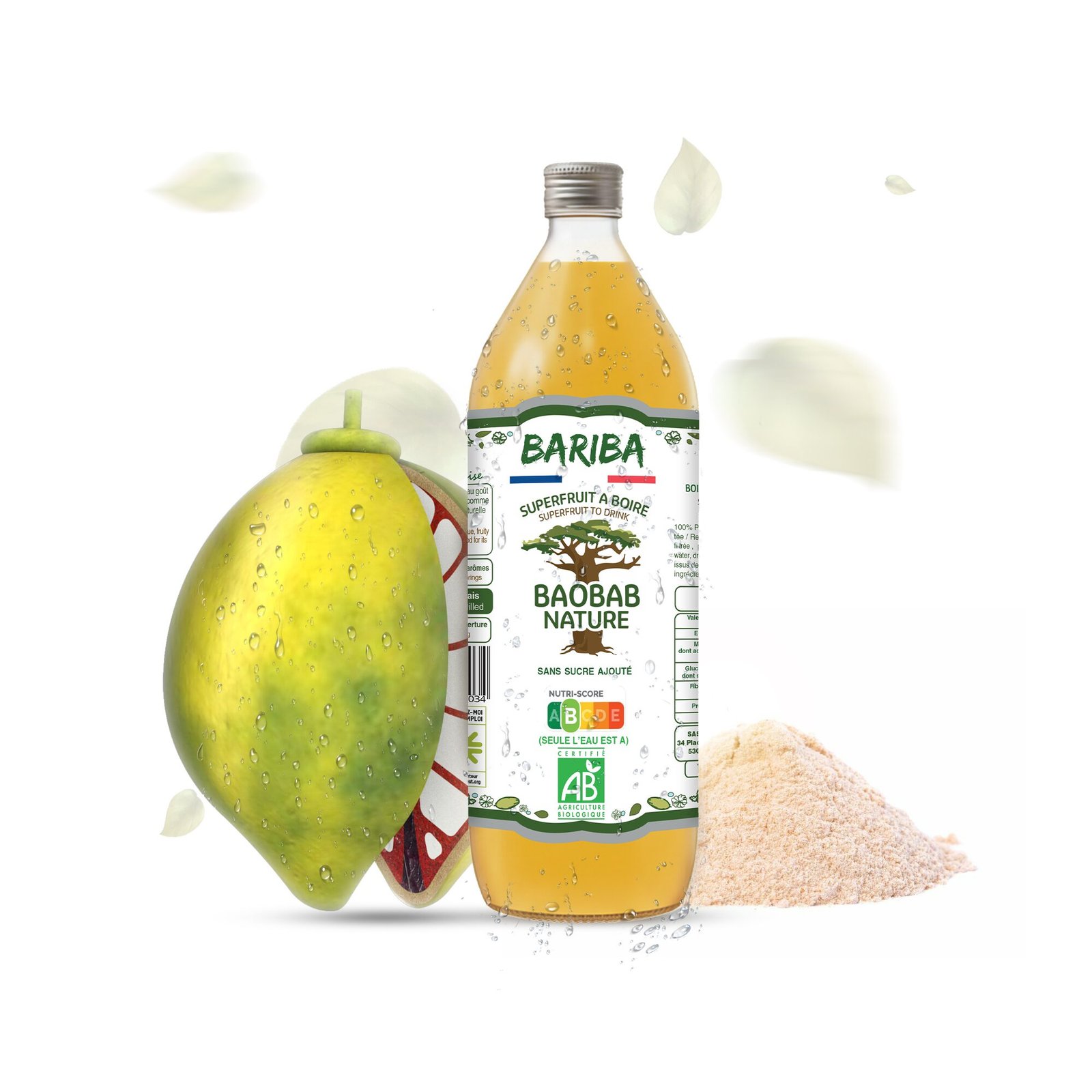 BOISSON BIO BAOBAB NATURE 1L (REEMPLOI)
