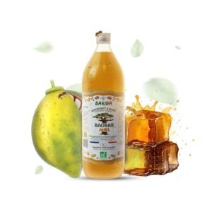 Bouteille de 1L de boisson bio baobab miel, saveur douce et naturelle