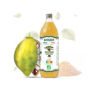Bouteille de 1L de boisson bio baobab nature BARIBA, superfruit riche en vitamine C
