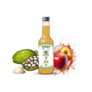 Boisson baobab pomme bio 33CL, idéale pour un snacking sain et un apéritif fruité.