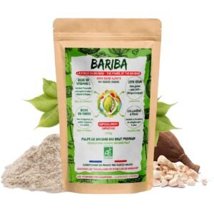 Poudre de baobab bio naturelle BARIBA, superaliment riche en vitamine C et fibres