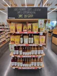 Boisson bio BARIBA au baobab, boisson bien-être vegan fabriquée en France, en rayon chez Biocoop Laval Est à Laval (Mayenne)