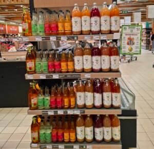 Boisson bio BARIBA au baobab, boisson bien-être vegan fabriquée en France, en rayon chez Leclerc à Saint-Berthevin (Mayenne)